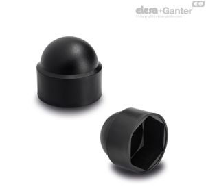 NCD Tapas de protección para tuercas y tornillos Color negro