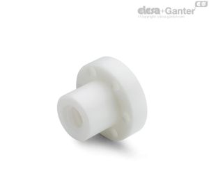 NSF-F Tuercas embridadas Tecnopolímero de base de resina acetálica