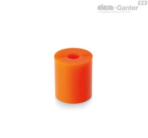 PES-90 Muelles de elastómero Dureza 90 Shore A, color naranja