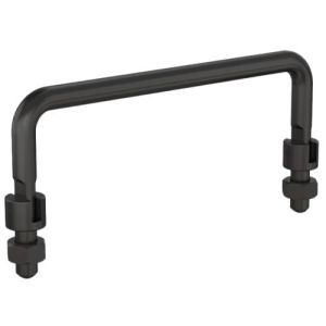 Asa plegable de acero negro