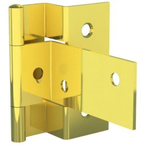 Bisagras pequeñas con dos alas acodadas y pasador extraíble 55 x 38 mm