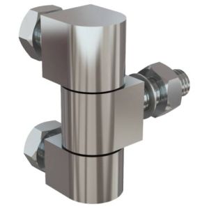 Bisagras atornillables en 3 partes - 49 mm de largo