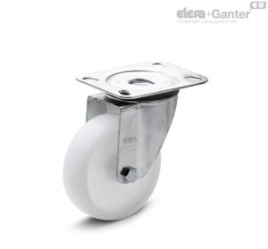RE.F8-SBL-N Castors with bracket Turning plate bracket, without brake, steel