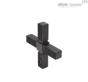 STC-2A-4W Conectores de tubo quadrado Conector bidimensional de quatro vias