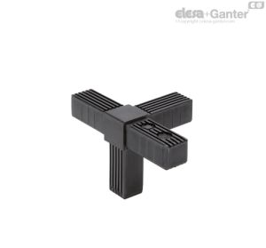 STC-3A-4W Conectores de tubo quadrado Conector tridimensional de quatro vias