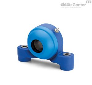 UCP-S-P Suporte autoalinhante Suporte para eixo passante com tampa perfurada