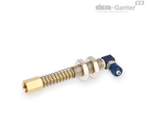 VPG-F-L Portaventosas mini antirrotación Fijación roscada hembra y unión rápida en L.