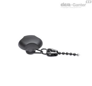 VTT-B-LP Pomos macizos con lóbulos Inserto de latón, agujero roscado