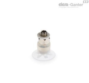 VVA-17-T-S Ventosas planas con cuello Caucho natural, con soporte