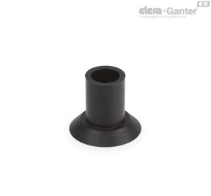 VVA-27-A Ventosas planas con cuello Caucho antiaceite, sin soporte