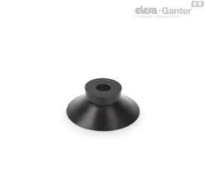 VVA-50-A Ventosas de cono plano moldeado Caucho antiaceite, sin soporte