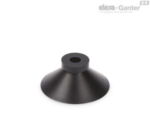 VVA-65-N Ventosas de cono plano moldeado Caucho natural, sin soporte