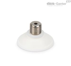 VVI-35-T-S Ventosas de copa plana Caucho silicónico, con soporte