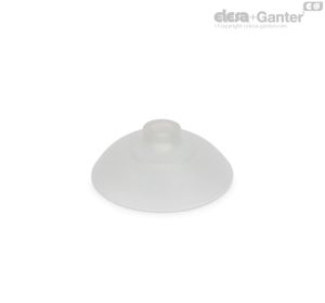 VVI-60-S Ventosas de copa plana Caucho silicónico, sin soporte