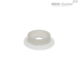 VVK-S Ventosas redondas planas Caucho silicónico, sin soporte