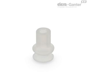 VVL-11-S Ventosas para embalaje alimentario de fuelle Caucho silicónico, sin soporte