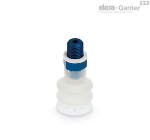VVL-30-38-T-S Ventosas para embalaje alimentario multifuelle Caucho silicónico, con soporte