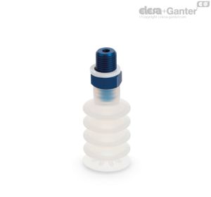 VVL-30-55-T-S Ventosas para embalaje alimentario multifuelle Caucho silicónico, con soporte
