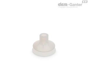 VVL-56-S Ventosas para embalaje alimentario de fuelle Caucho silicónico, sin soporte