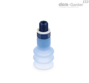 VVN-30-T-S Ventosas Flow Pack de doble fuelle Caucho silicónico, con soporte