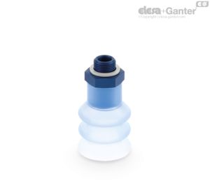 VVN-40-T-S Ventosas Flow Pack de doble fuelle Caucho silicónico, con soporte