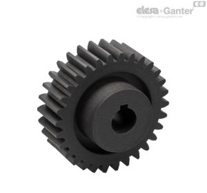 ZCL-3.0-K Engrenagens de dentes retos Módulo 3.0, cubo furado com chaveta