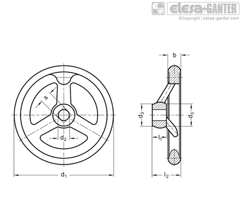 DIN 950-A Spoked handwheels | Reiman