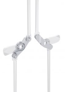 7-106.01 3-Point Cam Adapter 45° Stainless Steel