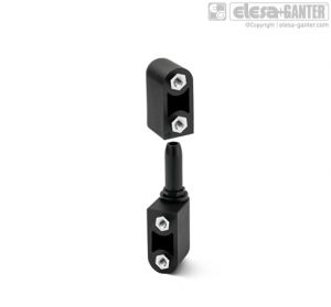 CFN-B In line lift-off hinges nickel-plated brass bosses with threaded hole