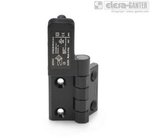 CFSQ-C-B-S-EA Hinges with built-in safety switch rear connector, microswitch on the left