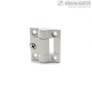 CFU-CLEAN Hinges with adjustable friction white colour