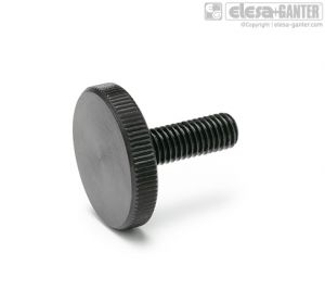 DIN 653 Flat knurled screws steel