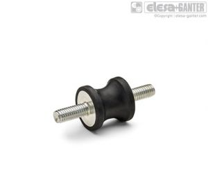 DVC.1 Rubber buffers threaded studs