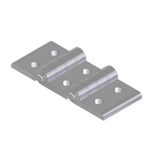 GMT aluminum double hinge with through holes