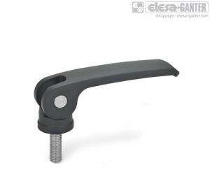 GN-927.4 Clamping levers with eccentrical cam with threaded stud