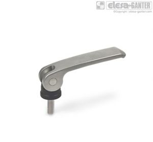 GN-927.5 Stainless Steel-Clamping levers with eccentrical cam with threaded stud