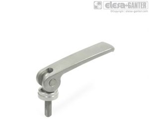 GN-927.7 Stainless Steel-Clamping levers with eccentrical cam with threaded stud