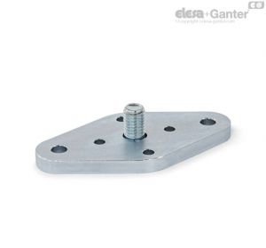 GN 1050.2-F Flanges fixed bearing