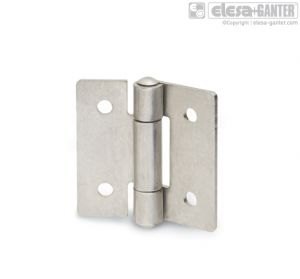 GN 136-NI Sheet metal hinges stainless steel