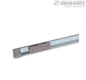 GN 1490 Linear guide rail systems steel