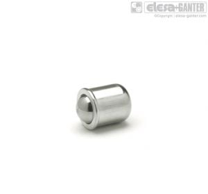 GN 614-8-NI Spring plunger stainless steel