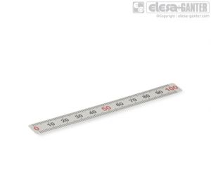 GN 711-NI-400-S-U Rulers stainless steel