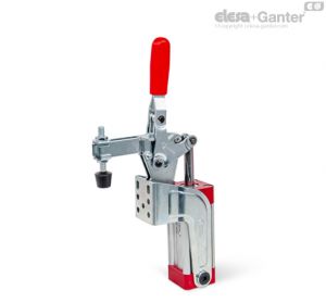 GN 862.1-CPVS Pneumatic Toggle Clamps forked clamping arm, with two flanged washers and clamping screw gn 708.1
