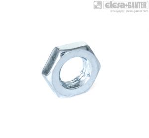 ISO 8675-ZB Porcas hexagonais de forma baixa de aço, zincado, azul passivado
