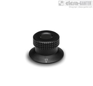 MBR+FKP Diamond cut knurled control knobs flange with triangular index and rear compartment
