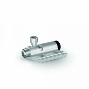 Springloaded bolt with locking system in aluminium - small dimension