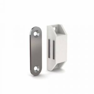 Screw-on magnetic catch with counterplate - force 3 kg