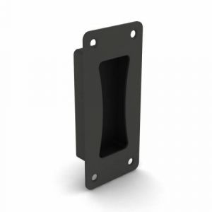 Screw-on recessed grab handle