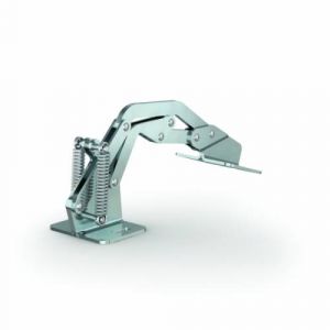 Spring loaded concealed hinge - 7 axis - steel plates - 110° opening