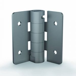 Soft-close dampening hinge in stainless steel